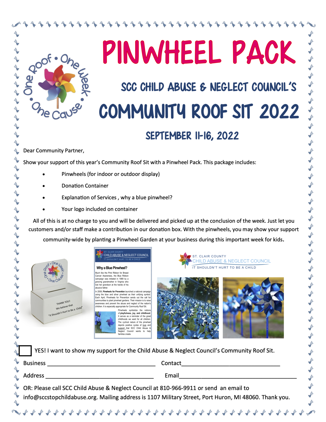 Roof Sit 2022 - St. Clair Child Abuse & Neglect Council